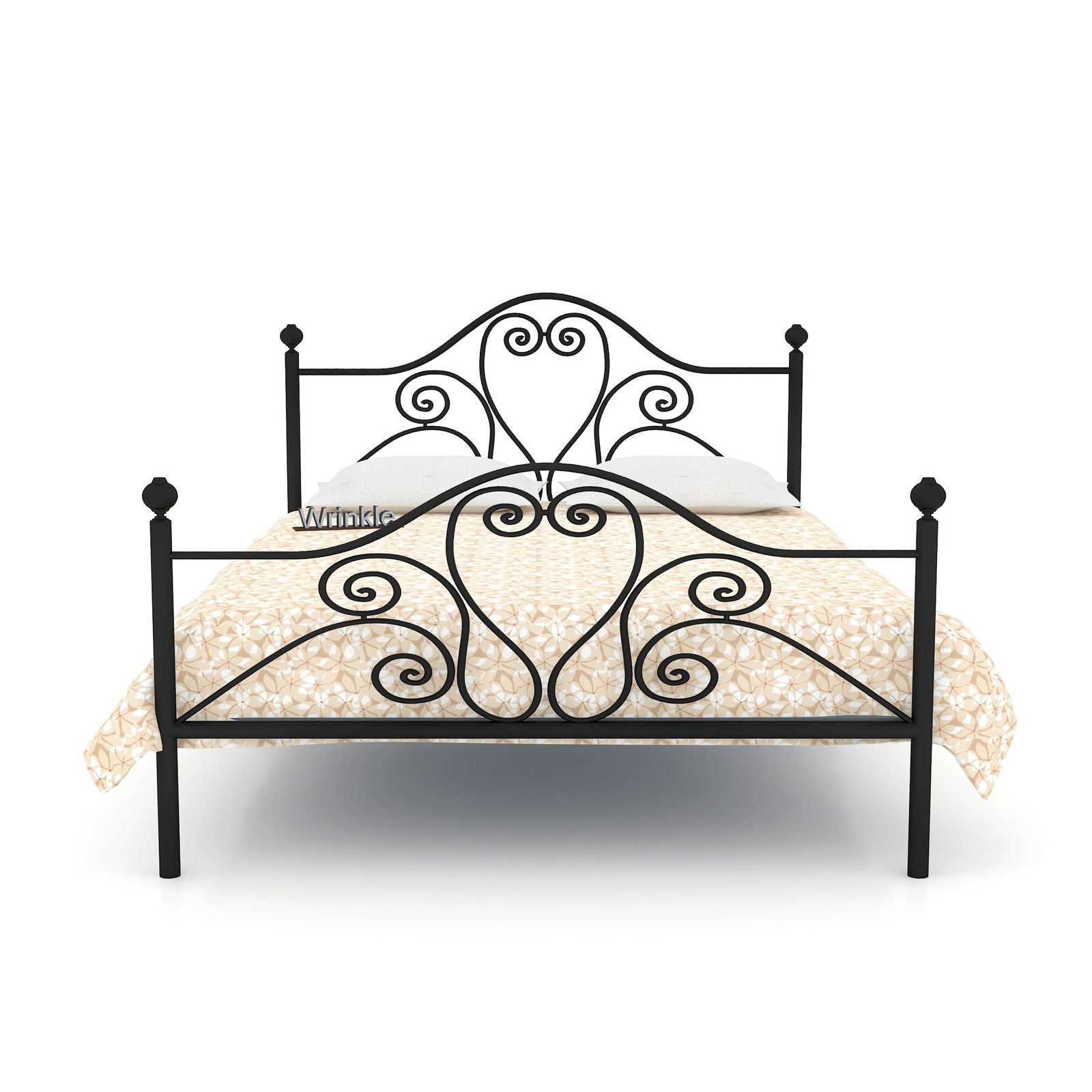 MetalCraft Minimal Traditional Iron Bed - Furnishiaa -  -